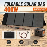 Panneau solaire pliable de 400 W, 200 W et 80 W, portable, pour le camping en plein air, l'alimentation électrique et la recharge de générateurs 1