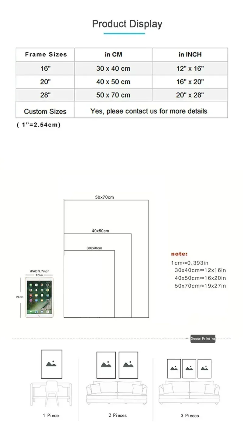 Description Picture 5 of itemLamb of God and Cross Scared Heart of Jesus Poster Christian Religion Canvas Painting Wall Art Picture for Room Home Decor