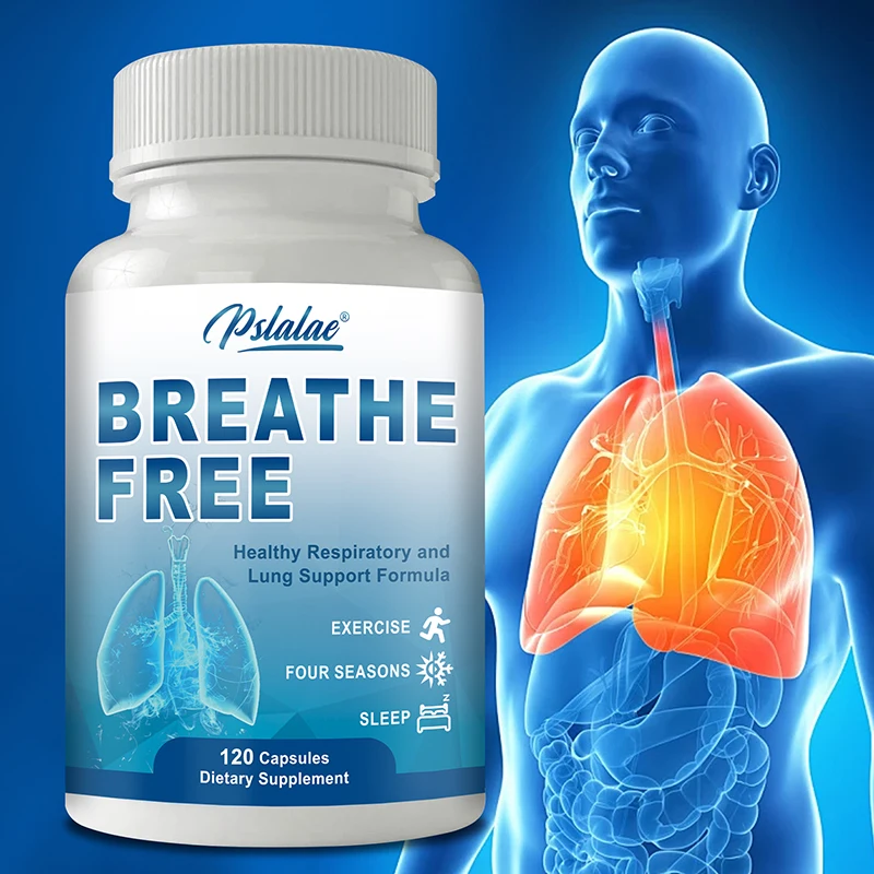 Breathe Free Support-Powerful Lung Support, Clearing and Breathing, Mucus Relief
