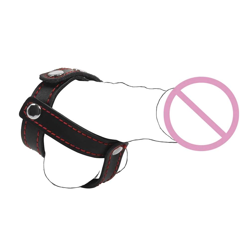 Leather Cock Ring With Nipple Clamp Attachment Bdsm Restraints_voghion.com