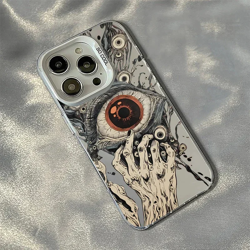 Spooky Scary Red Eye Laser Anti-Fall Phone Case