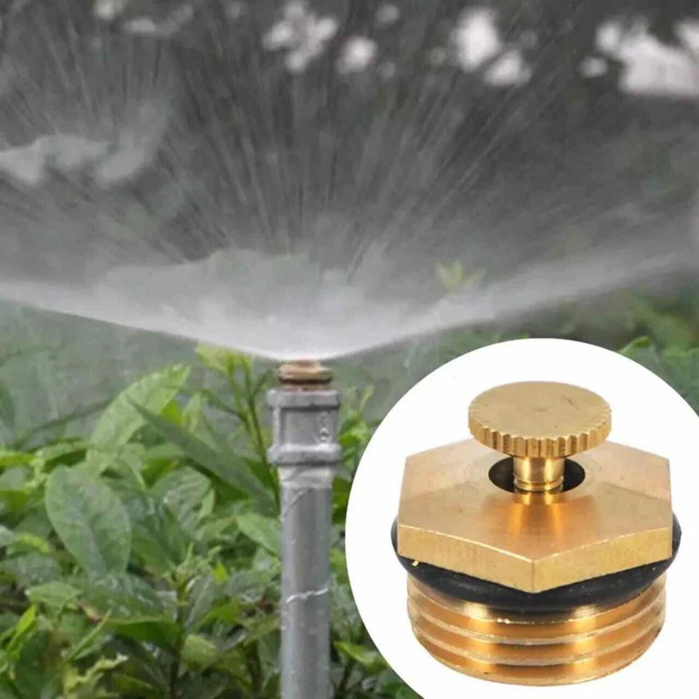 G12 Brass Sprinkler Head Adjustable 360Degree Nozzle for Garden Irrigation Needs