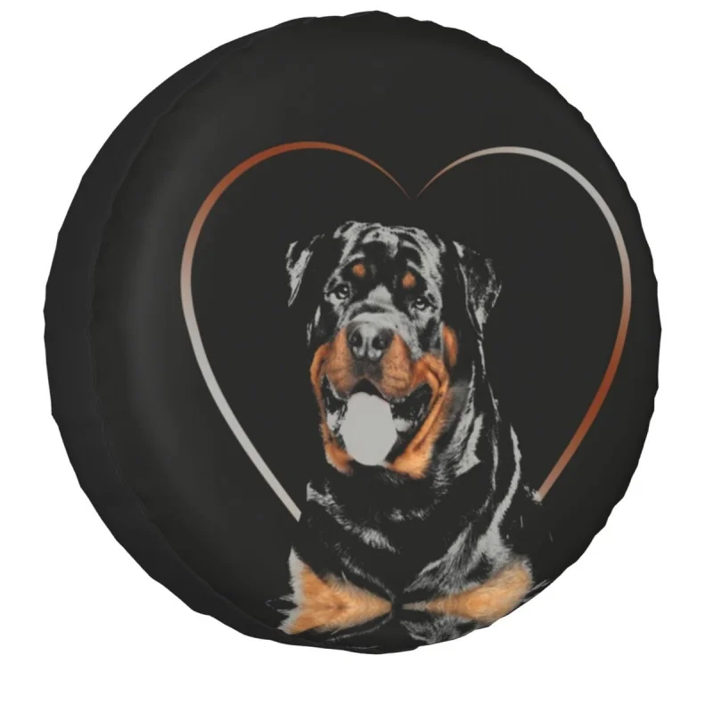 

Custom Rottweiler Spare Tire Cover for Jeep Mitsubishi Pajero Stylish And Modern Dog Car Wheel Protectors