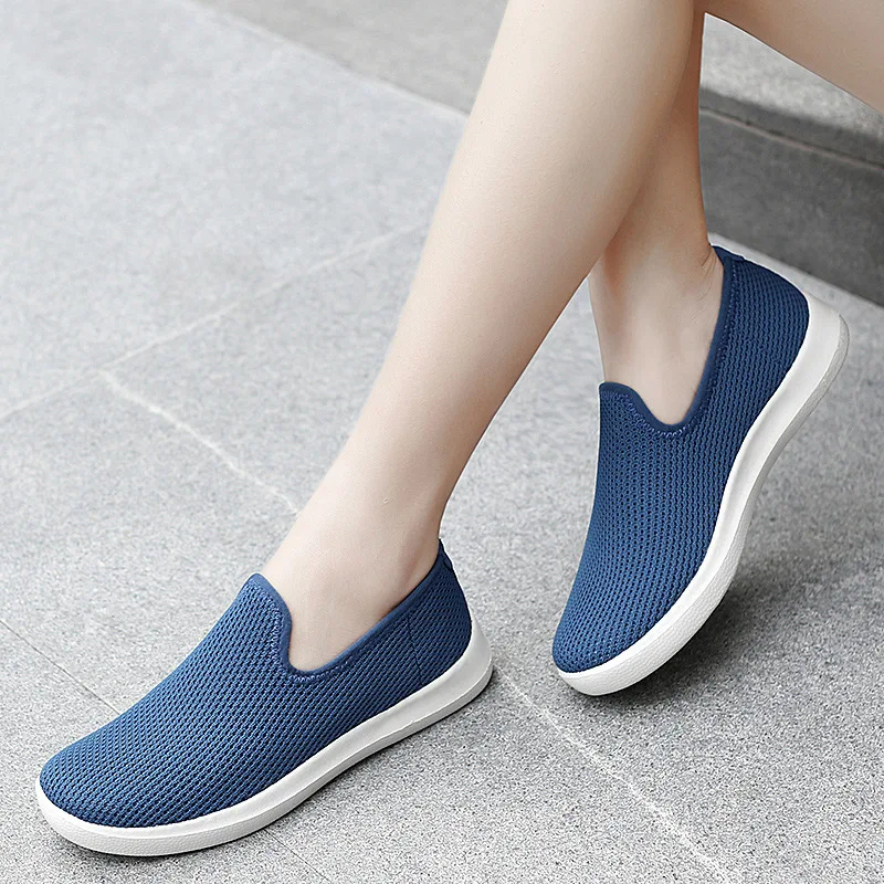 Cloth Shoes Women Summer Breathable Large Size Soft Sole Set Foot Casual Shoes Shoes Sports Shoes White Shoes Women