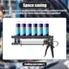 Caulking Tool Organizer Metal Caulk Tube Holder Wall Mounted Sealant Rack Caulking Tube Rack Holds 6 For Garages 3