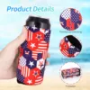 2Pcs Collapsible Neoprene Can Beer Cooler Sleeves Tall Energy/Beer Drink Coolies For 16oz Rockstar , Monster , 500ML beer bottle 4