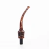 1 piece Colored acrylic pipe mouthpiece, curved handle saddle shape, tenon OD 7.1mm, mouthpiece OD 13.5mm,tobacco pipe accessory 2