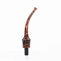 1 piece Colored acrylic pipe mouthpiece, curved handle saddle shape, tenon OD 7.1mm, mouthpiece OD 13.5mm,tobacco pipe accessory 2