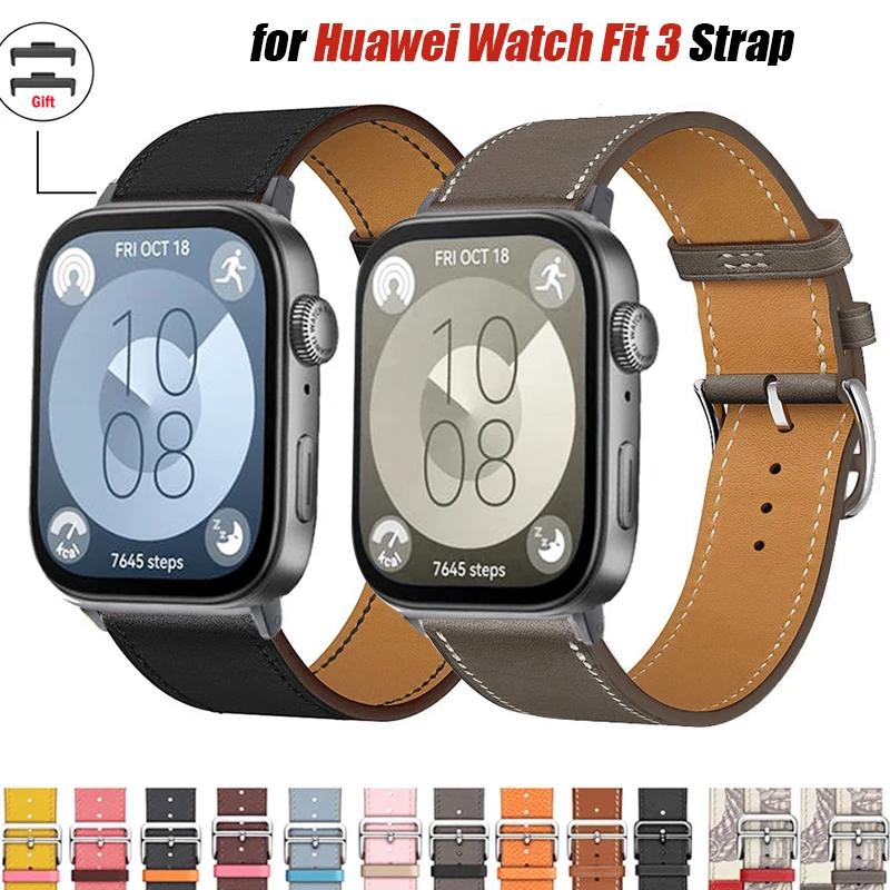 Premium Leather Strap for Smart Watch - Replacement Sport Bracelet Wristband Accessories Belt
