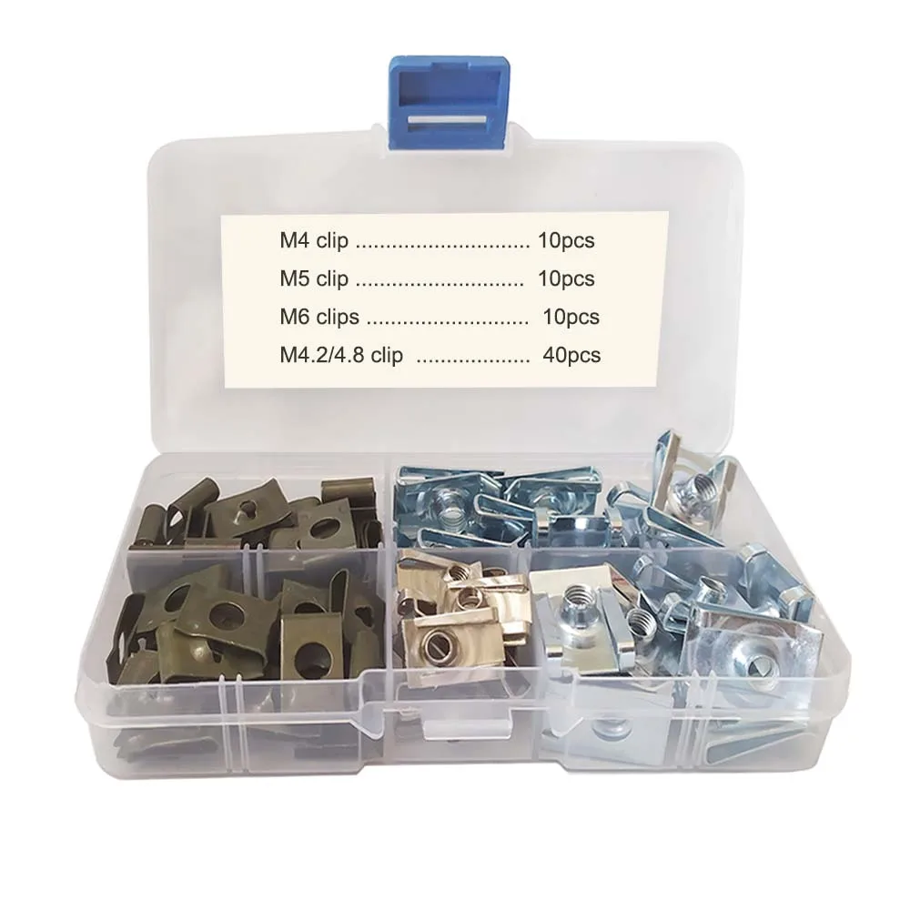 70-sztuk-zestaw-M4-M5-M6-klipsy-do-samochodu-typu-U-gwint-5mm-6mm-4mm ...