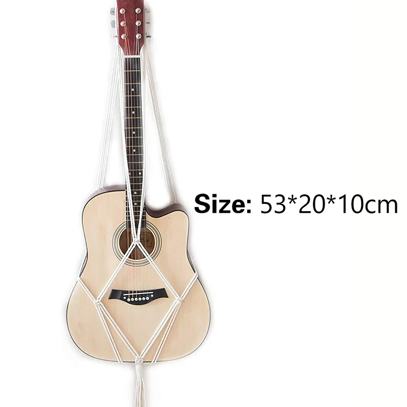 Guitar Storage Mesh Bag, Lace Hanging Frame, Woven Hammock Wall Hanging Frame, Home Decoration, Ukulele Handmade Woven