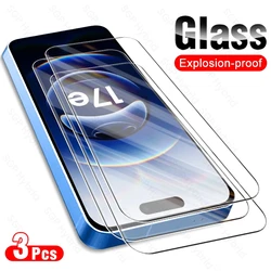 Premium 3 - Piece Tempered Glass Screen Protector Set for Enhanced Clarity and Durability (Transparent)