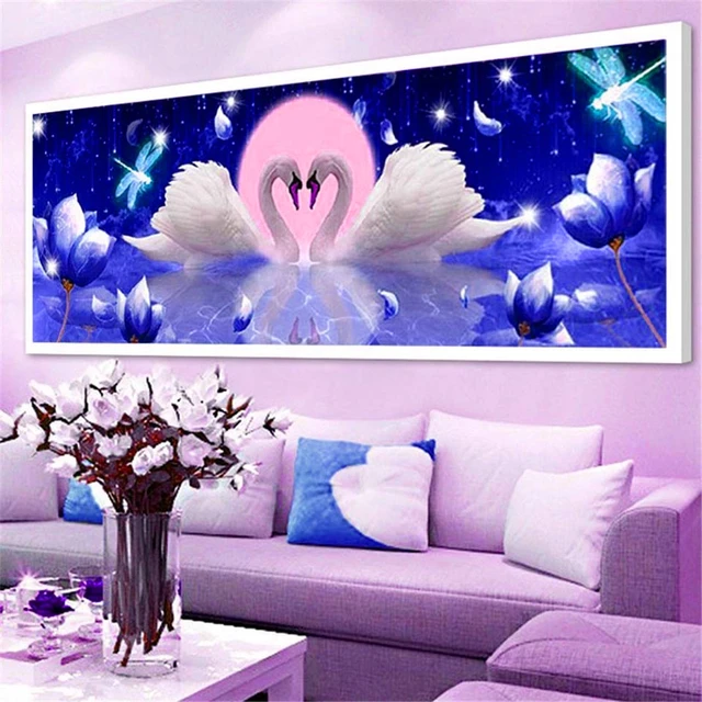 Abstract Flower Diamond Art 5D Full Drill Diamond Painting Cross Stitch  Kits Rhinestone Pictures Personalized Gift Bedroom Decor - AliExpress