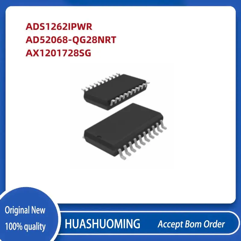 

10Pcs/Lot New ADS1262IPWR AD52068-QG28NRT AX1201728SG sop-28