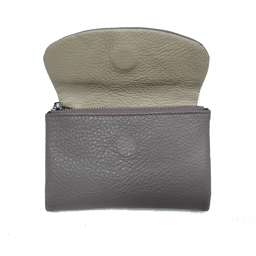 Women's Wallets Cowhide Fashion Short Wallet Soft Genuine Cow Leather Ladies Rainbow Coin Purse Bag ID Card Holders Purses - 3