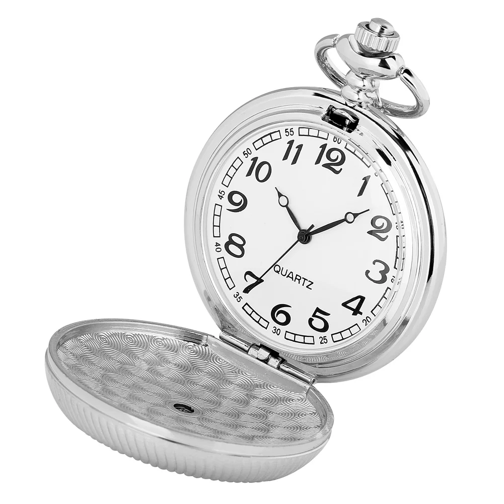 Silver Vintage Quartz Pocket Watch Rotable Hearts Patterns Full Hunter Necklace Pendant Pocket Clock Men Women New Arrival 2022