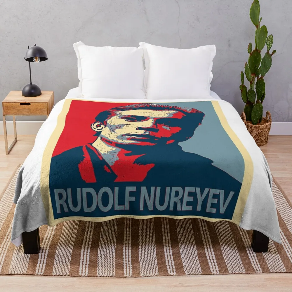 

Rudolf Nureyev Throw Blanket for winter Thins Polar fluffy Blankets