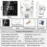 Tuya WiFi Smart Thermostat Electric Floor Heating TRV Water Gas Boiler Temperature Voice Remote Controller for Google Home Alexa - Image 2