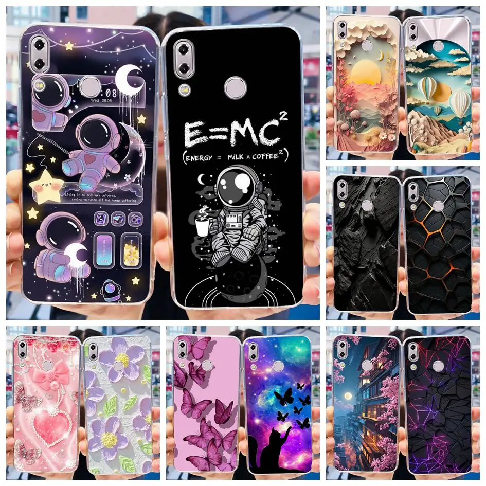 Lovely Astronaut Soft Silicone Bumper Phone Case Cover