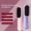 Wet Dry Hair Straightener Portable Hair Comb Cordless Hair Straightener Brush with Fast Heating Negative Ions for Fluffy Curly 3