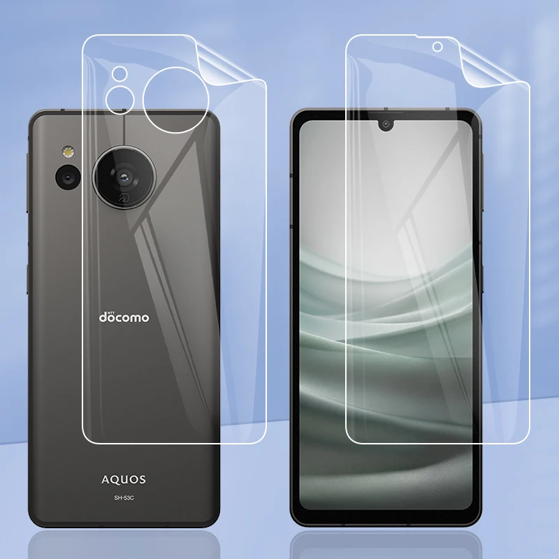 For Sharp Aquos sense7 sense 7 Plus SH-53C Clear TPU / Matte Anti 