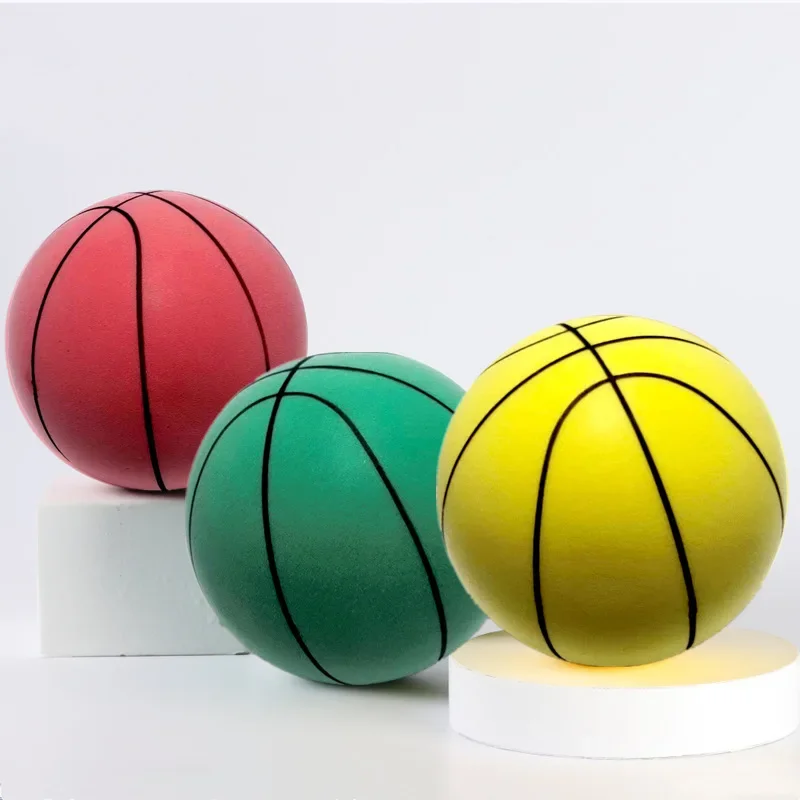 

24x24cm silent racket basketball small ball silent toy training children's agility development brain toys