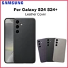 Original Vegan Leather Smartphone Case For Samsung Galaxy S24 S24+ S24 Plus Slim Design Leather Phone Case 1