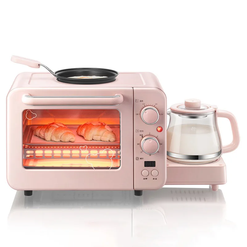 Household Coffee Machine Toaster Oven Multifunctional Breakfast Machine Egg Cooking Pan Three-in-One Breakfast
