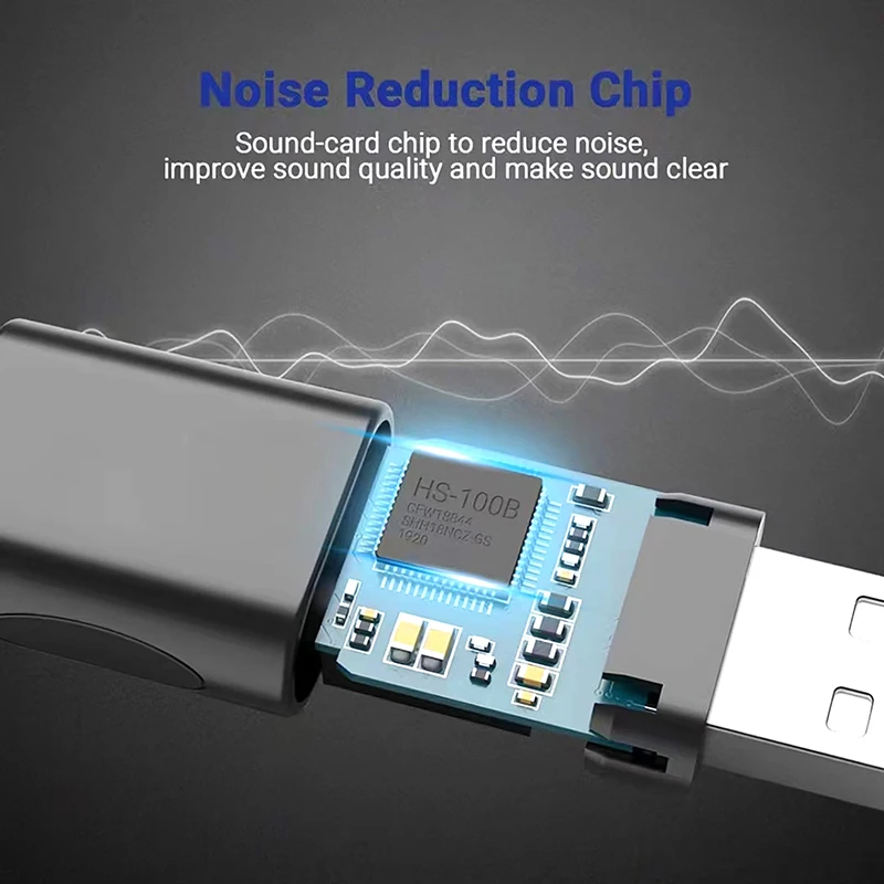Audio Adapter External USB Sound Card for Computer
