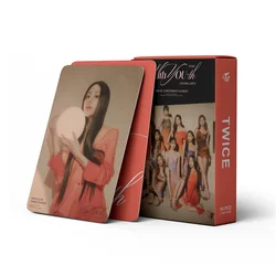 55pcs/set KPOP TWICE New Album WITH YOU LOMO Card AEYOUNG DAHYUN JIHYO MOMO NAYEON SANA MINA Girl Gift Postcard Photo Card