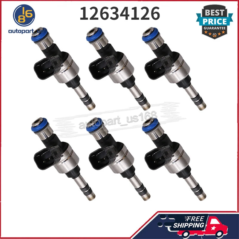 

For BUICK ENCLAVE CADILLAC ATS CTS SRX XTS CHEVROLET CAMARO EQUINOX IMPALA TRAVERSE GMC CANYON TERRAIN 12634126 Fuel Injectors