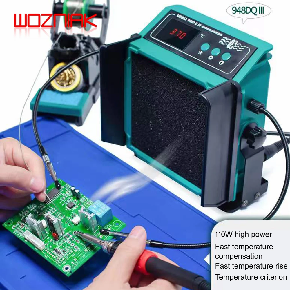 Yihua 948d 110w Electric Iron Smoking Instrument 2in1 Welding Smoke Exhaust Fan Solder Repair