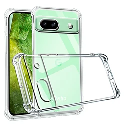 Shockproof Transparent Clear Soft TPU Back Phone Case with Protective Camera Covers for Pixel 6