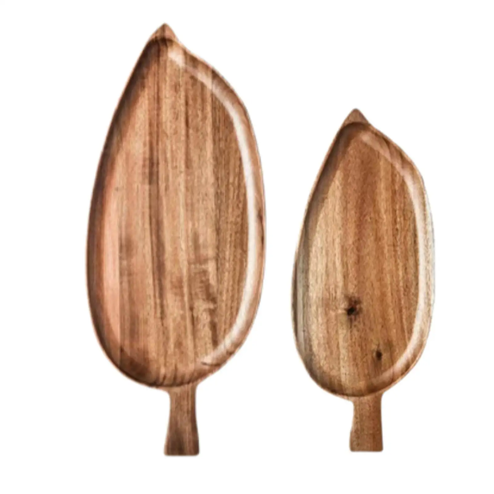 Decorative Wooden Serving Tray Rectangular Snack Platter Table Centerpiece Elegant Wood Plate for Kitchen Parties