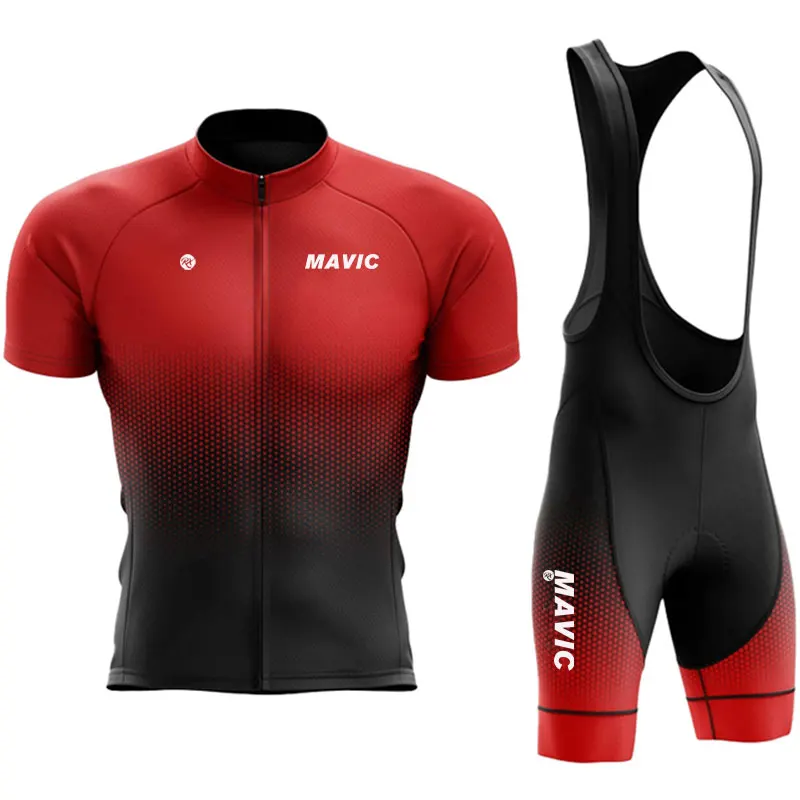 RX-MAVIC-Atmungsaktives-Radsport-Set-f-r-Herren-Kurzarm-Rennrad-Set