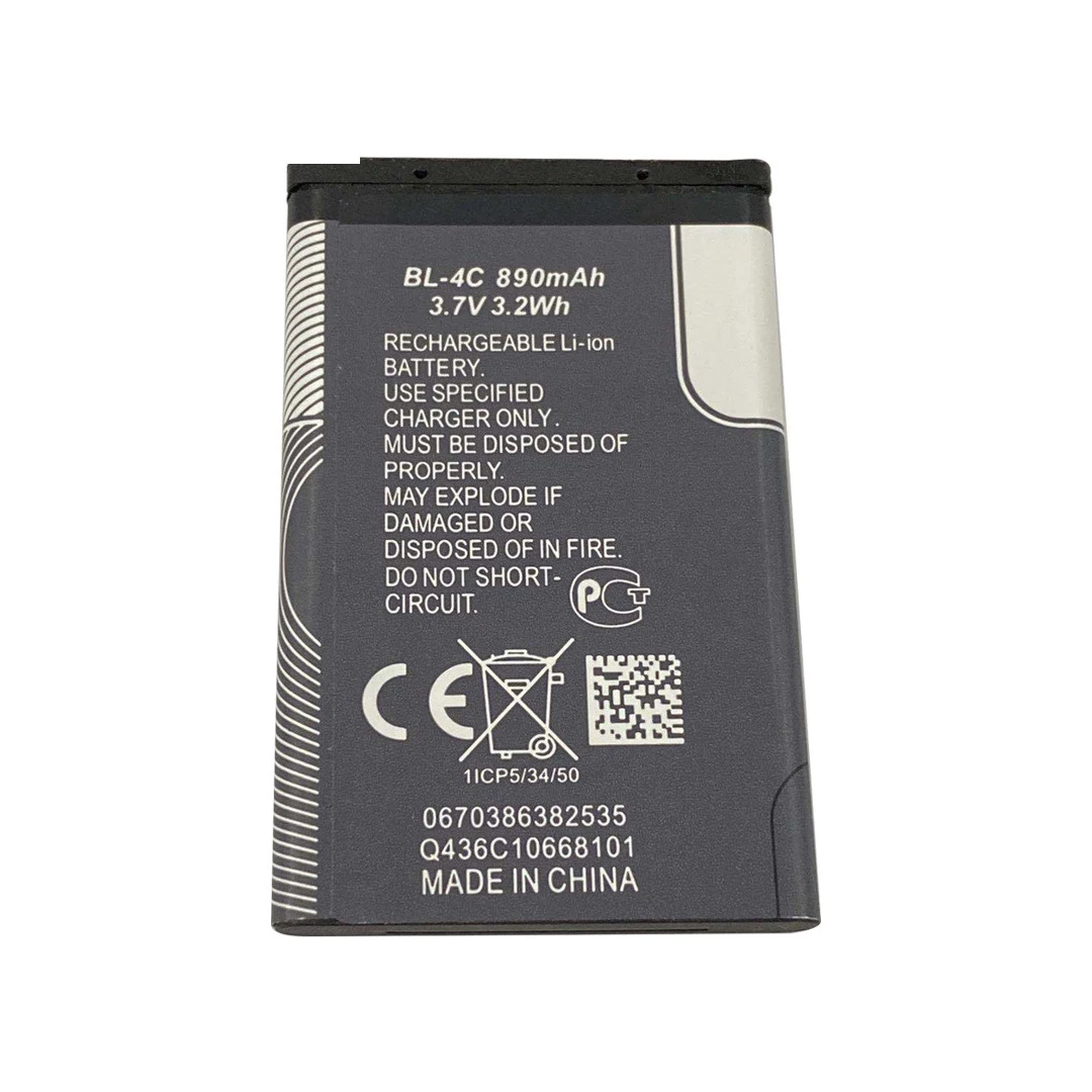 5 pz BL-4C Batteria 3.7 V 890 mAh Batteria Del Telefono Ai Polimeri di Litio BL4C BL 4C per Nokia 6100 6125 6136 6170 6300 6301 6102i - immagine 2