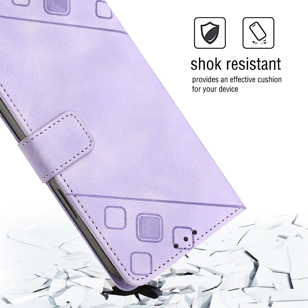 Leather Phone Wallet Case & Stand with Card Flip Cover