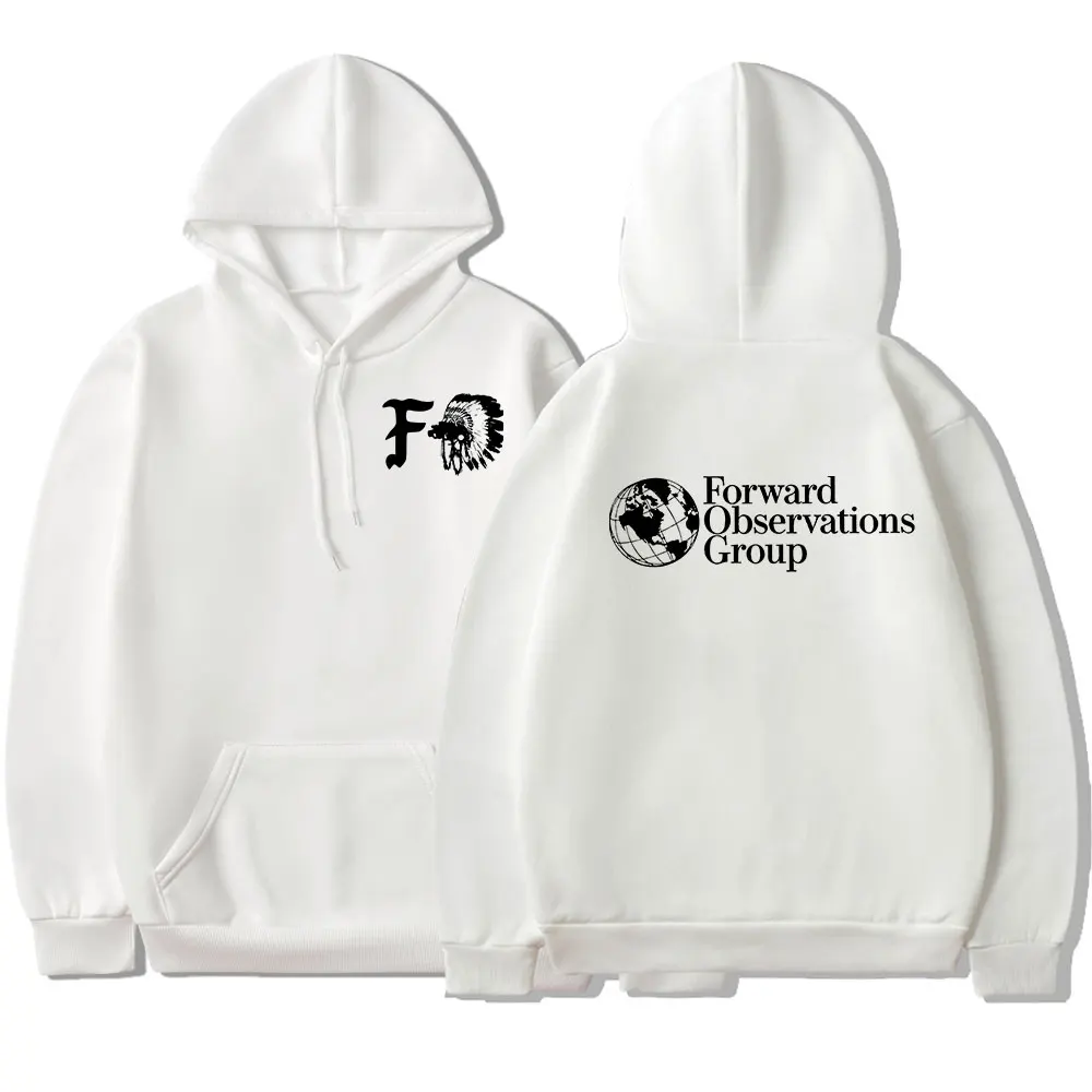 Vintage FOG Forward Observations Group Hoodie Skeleton Graphic Hooded Sweatshirts Male Gothic Punk Hoodies Harajuku Streetwear