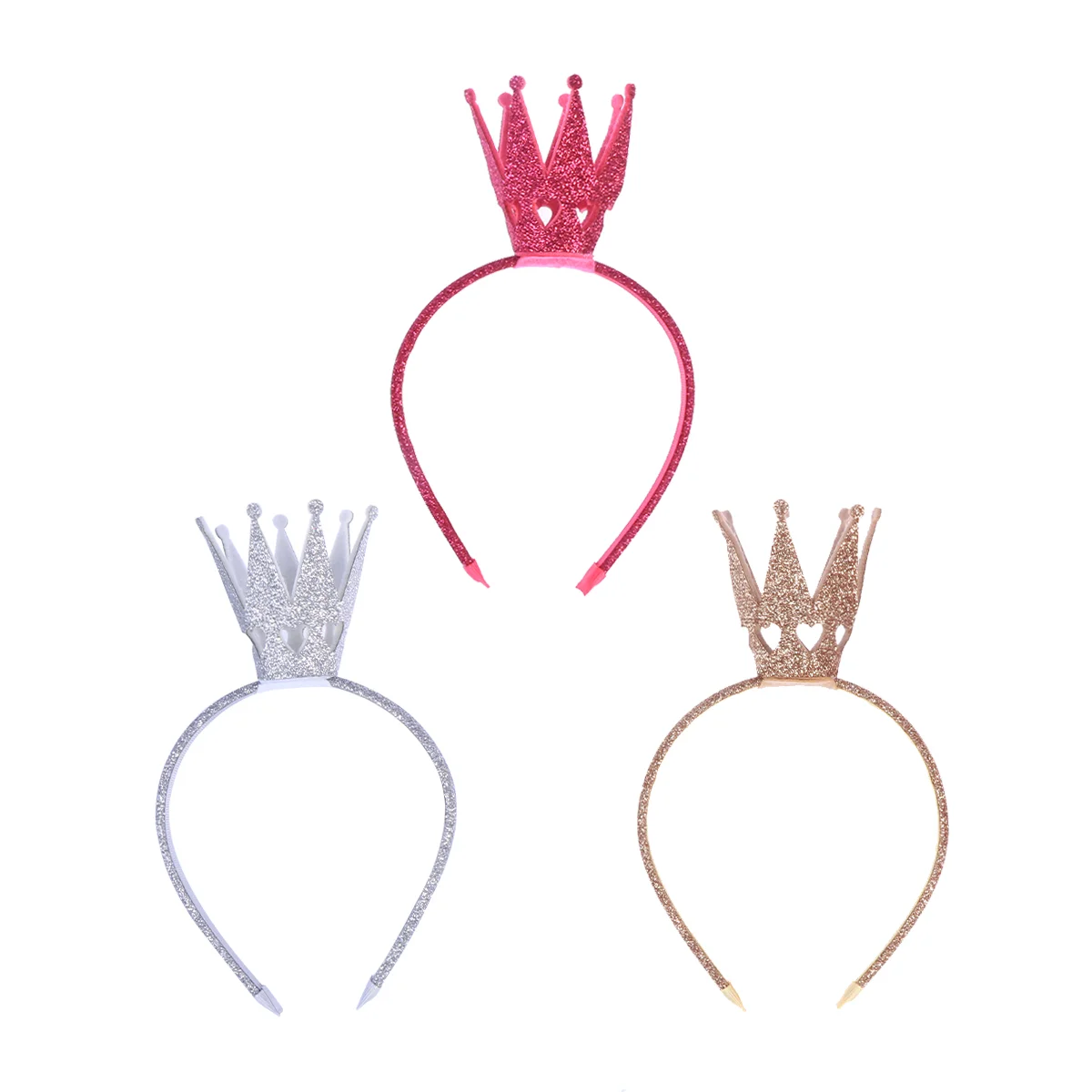 

3 Pcs Girl Hair Accessories Bands Crown Head Headband Baby Headbands Onion Powder Kid Hoop