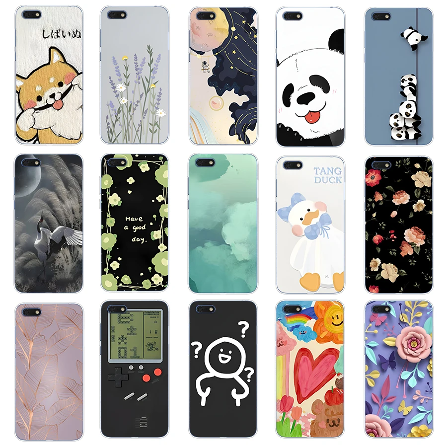 Case For Huawei Honor 7A 5.45 7 Case Soft Silicone Tpu Phone Back Full Protecive Cover Case Capa Coque Shell