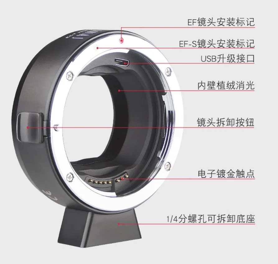 

EOS-SLT Auto Focus Adapter ring for canon eos ef efs lens to Leica T LT TL TL2 SL CL Typ601 sigma FP panasonic S1/S1H/S1R camera