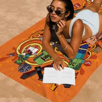 Game Mine C-Crafts Cartoon Beach Towel Cute Kawaii Room Decor Bath Girls Children Hand Towels For Bathroom Shower 2