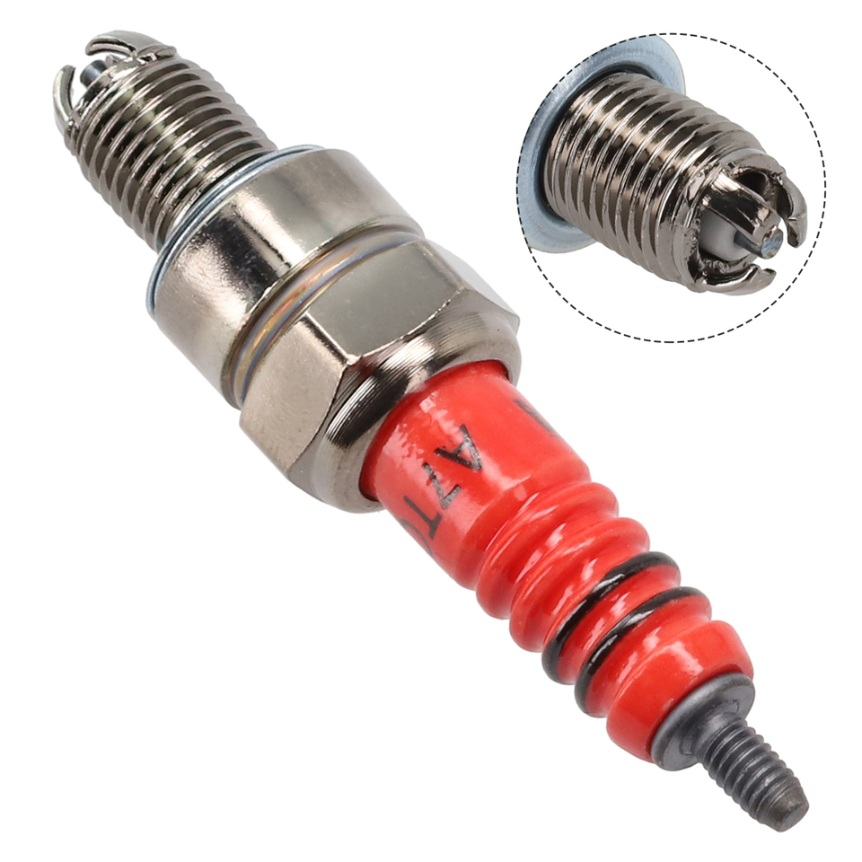 High Performance 3-Electrode Spark Plugs A7TC For 50CC-150CC ATV Motorcycle Corresponding Models A7TC ATRTC CR6HSA CR7HSA CR7HGP