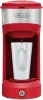 Dual Brew Single Serve Coffee Maker, K-cup - Carefree Auto Shut Off & Adjustable Tray, 14oz, Red | USA | NEW 1