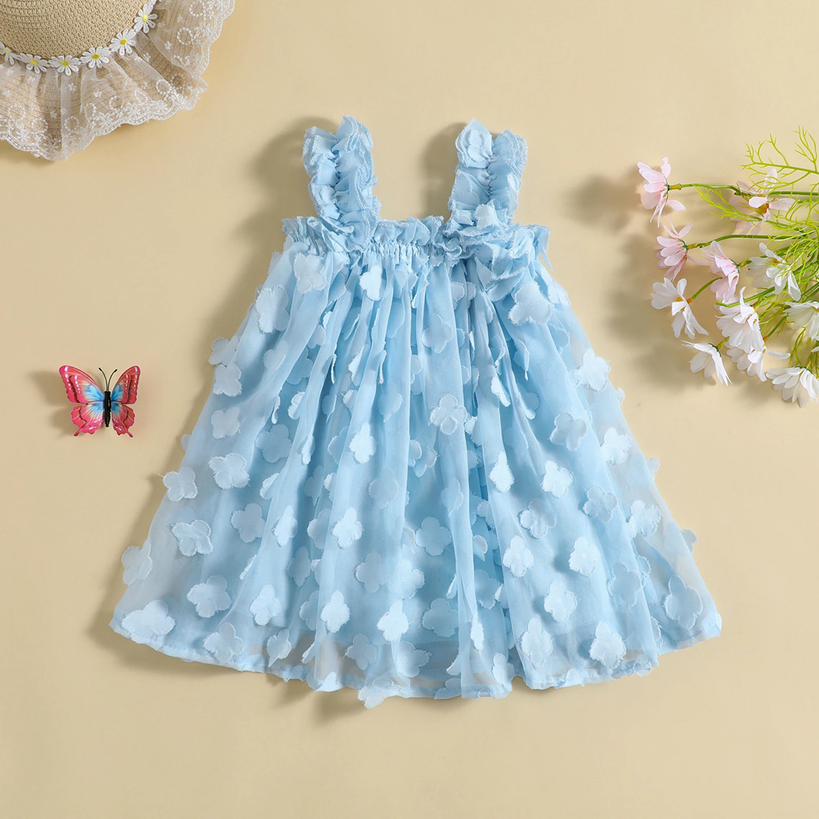 KIDS A-LINE GATHERED DRESS 12-14 LUCKY CHARMS main image 1