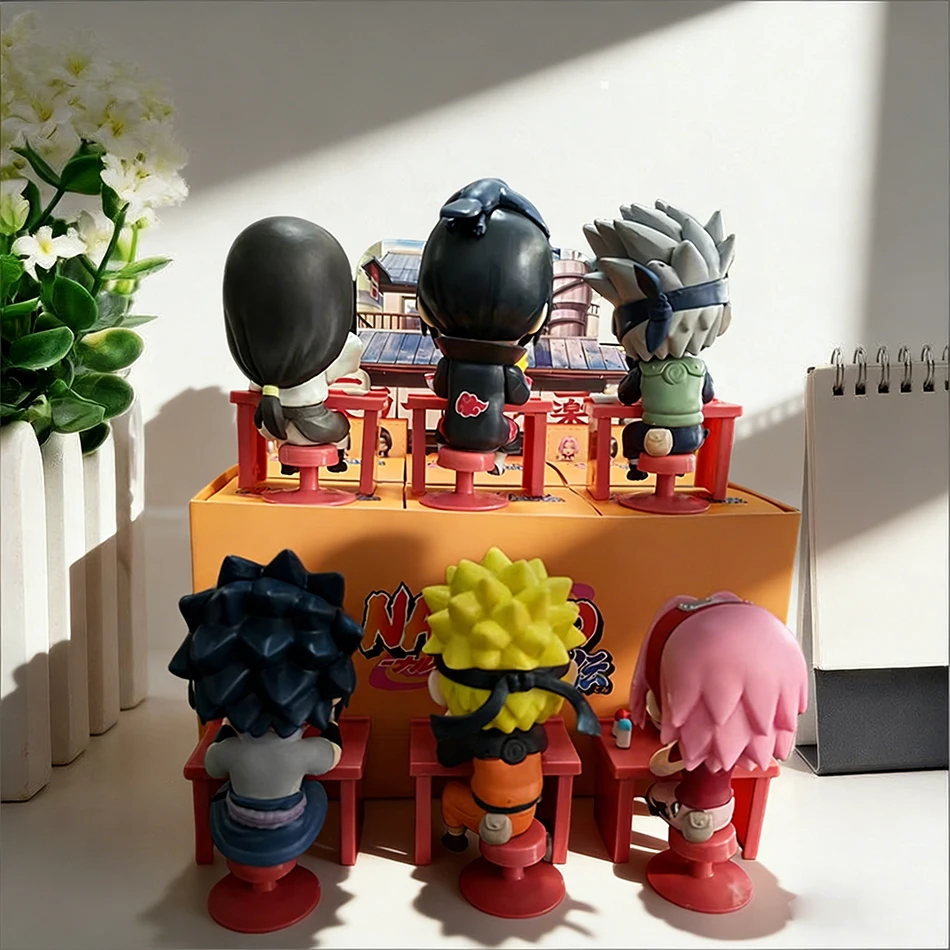 Naruto Shippuden Ramen Themen-Serie Blind Box - Chibi Mini PVC Anime-Figuren - Überraschungs-Sasuke Uchiha & Naruto Spielzeug-Geschenke – Detail 6