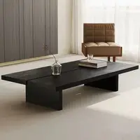Wabi Sabi Table basse minimaliste moderne à la mode rustique Rectangle Table basse neutre éclectique Mobilier Maison meubles de maison 5