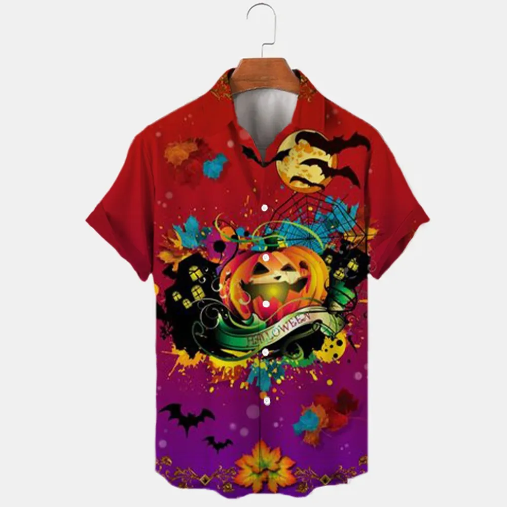 Summer Miniso Printed Short Sleeve Street Shirts Women's Party Wear Boys Girls Y2k Street Tops Disney Halloween Mickey Minnie