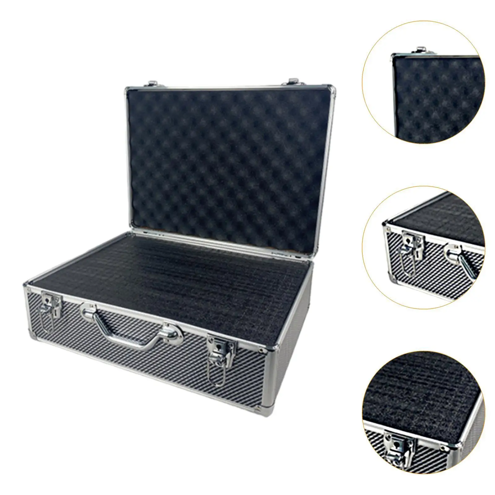 Aluminum Tool Box Organizer Suitcase for Mechanic Hardware Tool Case Storage Box Waterproof Hard