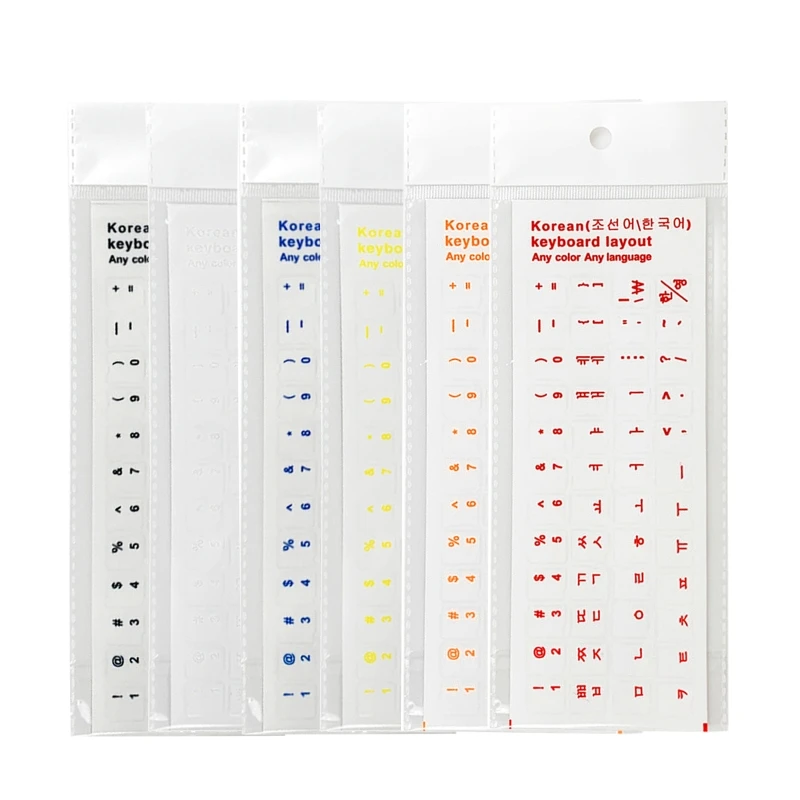 Keyboard stickers Korean Keyboard Stickers English Replacement Clear Background Lettering Laptop Desktop Keyboards